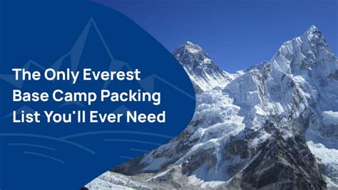 The Only Everest Base Camp Packing List You'll Ever Need