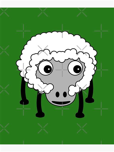 "Funny Weird Looking Sheep Emoji" Photographic Print by PrintPress ...