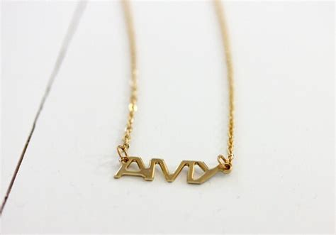 Amy Name Necklace Gold Name Necklace Vintage Name Necklace - Etsy