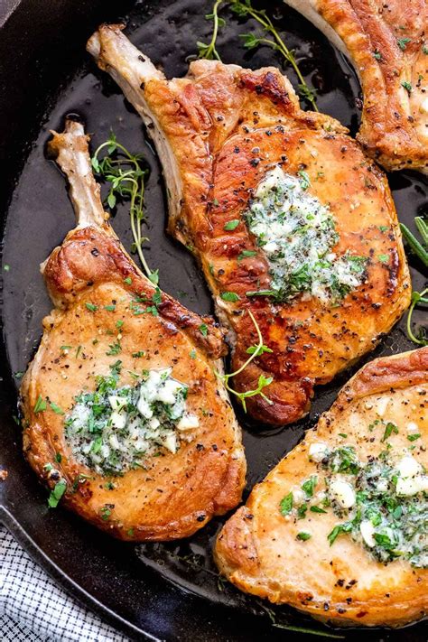 Savory Stovetop Pork Chops with Garlic Butter