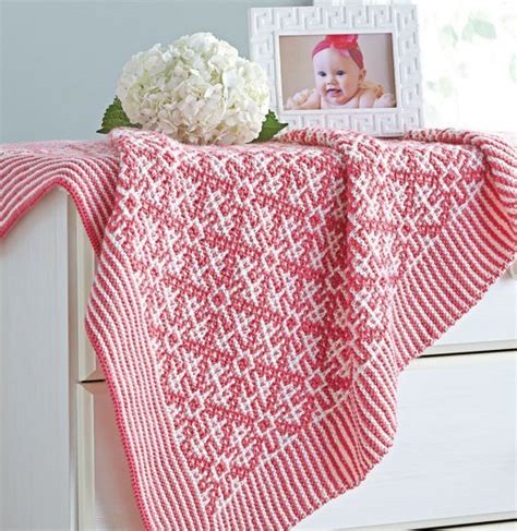 Mosaic Tiles Baby Blanket Pattern | Crochet blanket patterns, Baby blanket pattern, Baby blanket ...