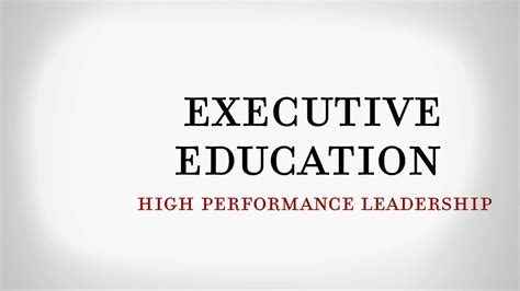 High Performance Leadership | University of Chicago News