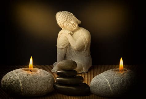 Buddha Candles Stones · Free photo on Pixabay