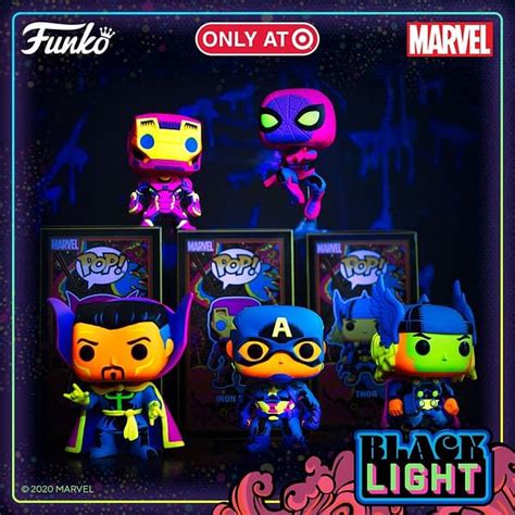 Funko Announces Marvel Black Light Series Exclusive to Target