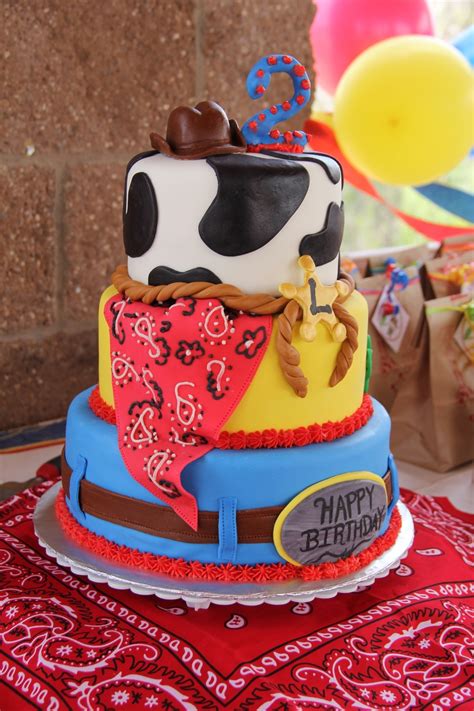 Cowboy Themed Birthday Cake - CakeCentral.com