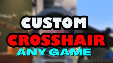 Custom Crosshair In Any Game Tutorial Fruitlab