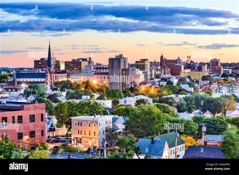 Portland, Maine, USA Skyline der Innenstadt Stockfotografie - Alamy