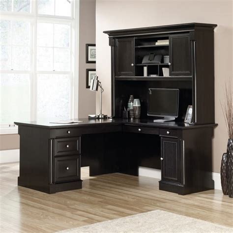 L Shaped Office Desk With Hutch / Choose a model with a hardwood finish ...