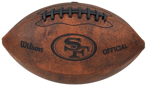 🏈San Francisco 49er's 9" Throwback Football Vintage logo