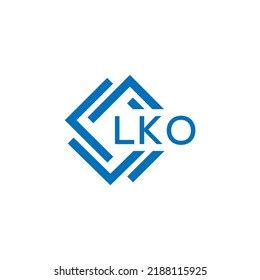 Lko Letter Logo Design On White Stock Vector (Royalty Free) 2188115925 ...