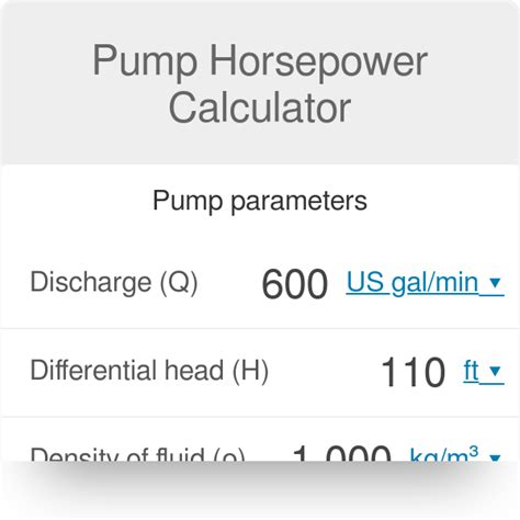 Hydraulic Pump Motor Sizing Calculator | Webmotor.org