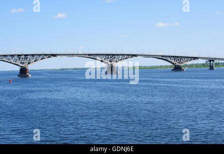 Saratov Bridge, crossing the Volga River in Saratov, Russia was the ...