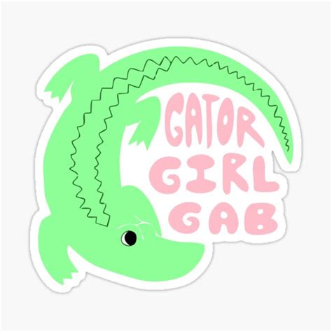 "Gator Girl " Sticker for Sale by VenangooFMS | Redbubble