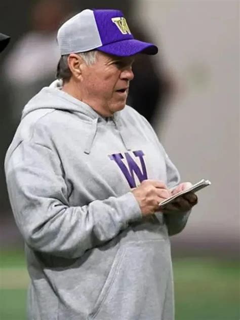 Bill Belichick Washington Huskies Grey Hoodie - Real USAJacket