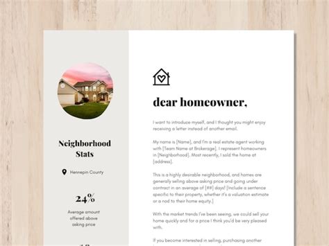 Real Estate Prospecting Letter Template Real Estate Agent - Etsy Australia