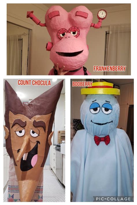 Frankenberry, Count Chocula and Booberry Costumes