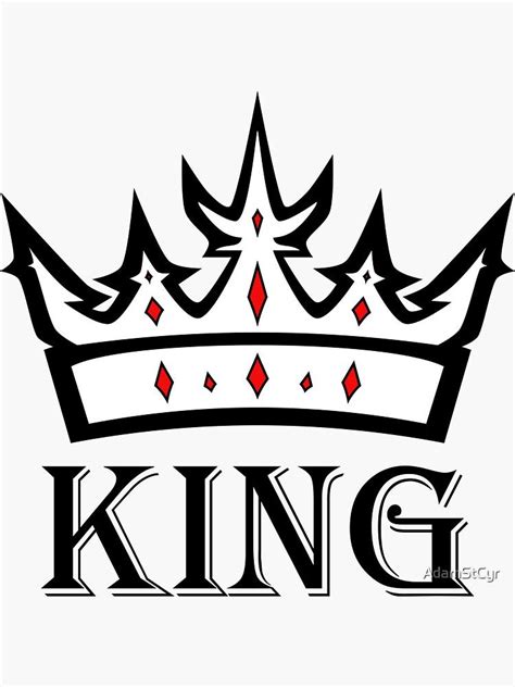 King and crown sticker by adamstcyr – Artofit