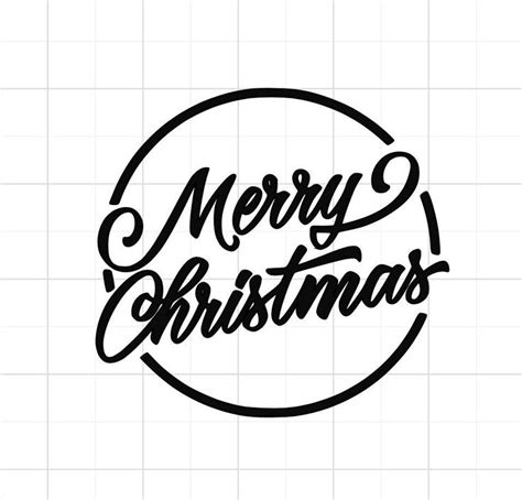 merry christmas lettering on a white background with black and white ...