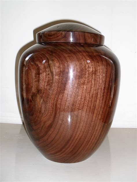 Handmade Black Walnut Cremation Wooden Urn for Ashes | Handmade Cremation Urns For Ashes | ARTISURN