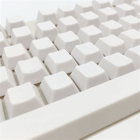 Blank PBT keycap set (white) – MecKey Alpha