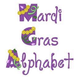 Mardi Gras Alphabet | Embroidery monogram, Mardi gras, Embroidery fonts