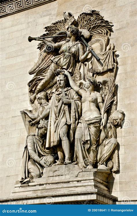 Triumphal arch details stock image. Image of triomphe - 20018641