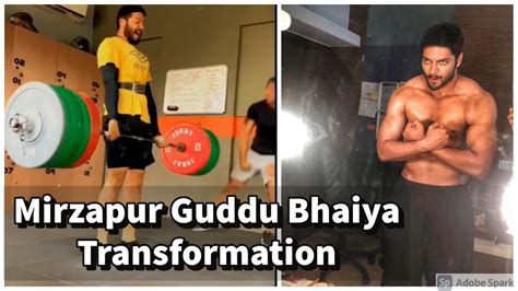 Mirzapur Guddu Bhaiya ( Ali Fazal ) Gym Workout | Ali Fazal Body Transformation - YouTube