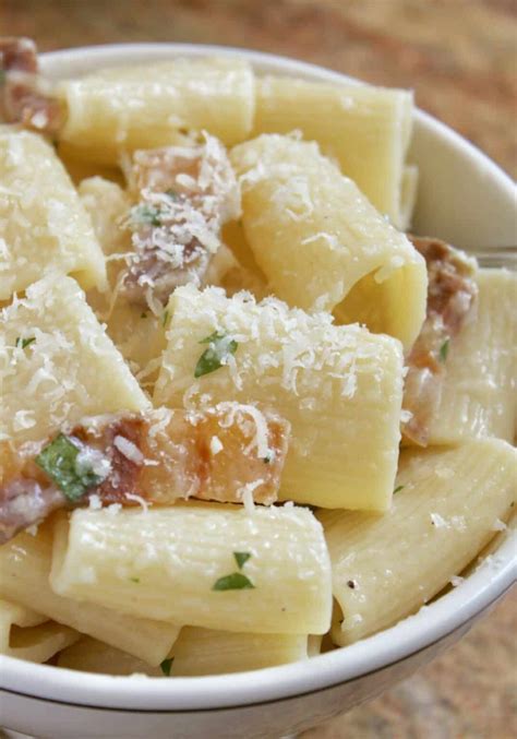 Pancetta Pasta (Quick 4 Ingredient Recipe) - Christina's Cucina