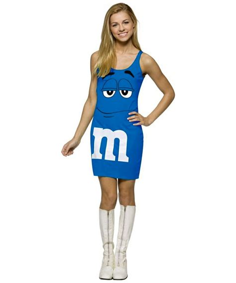 M And M Blue Tank Dress Costume - Teen Costume - Teenager Halloween Costume at Wonder Costumes