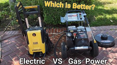 Electric vs Gas Pressure Washer - Which is better? - YouTube