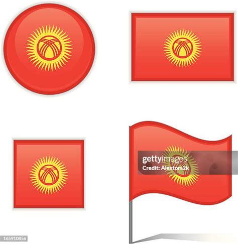 Kyrgyzstan Flag High Res Illustrations - Getty Images