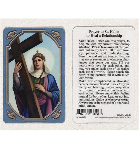 St Helen Holy Card - 697951131237