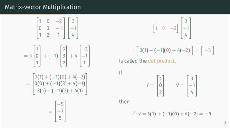 Matrix-vector and Matrix-matrix Multiplication - YouTube