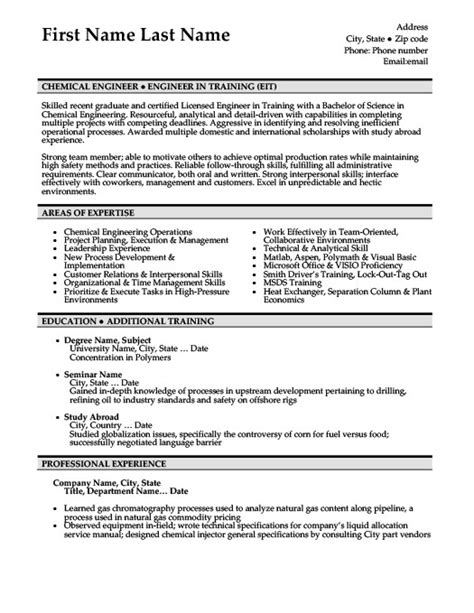 Chemical Engineer Resume Template | Premium Resume Samples & Example