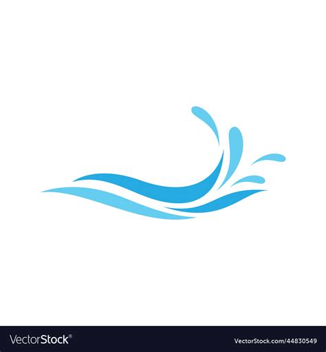 Water wave Royalty Free Vector Image - VectorStock