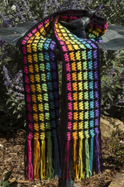 Easy Rainbow Scarf - The Crochet ArchitectThe Crochet Architect