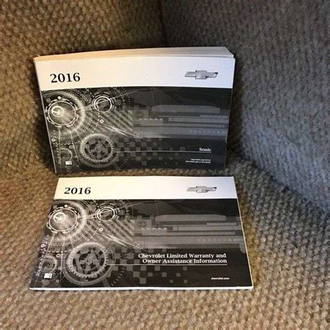 2016 Chevrolet Sonic Owner's Manual Set