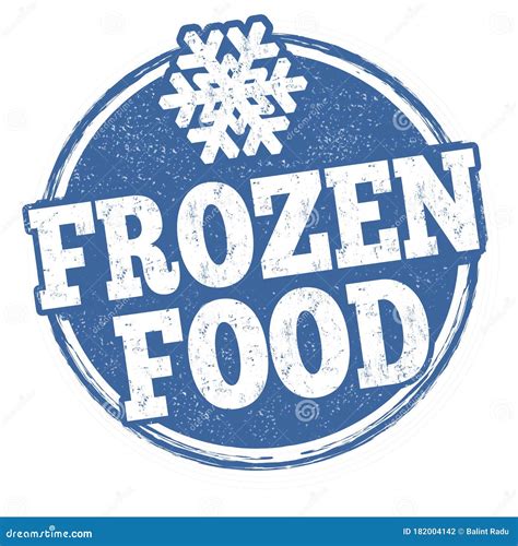 Frozen Food Grunge Rubber Stamp Stock Vector - Illustration of dish ...