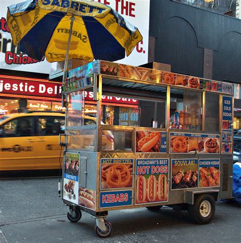 New York City Street Vendor Cart Photograph