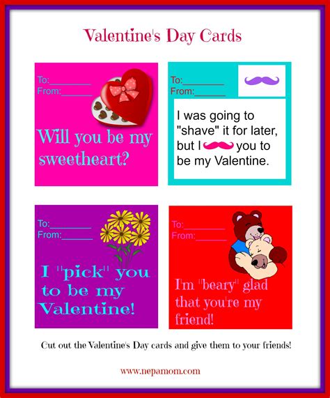 Printable Valentine's Day Cards - NEPA Mom