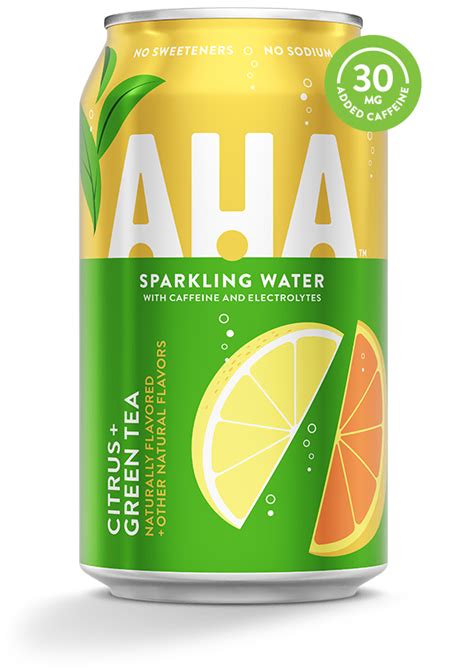 Aha Citrus + Green Tea Sparkling Water Review | Seltzer Nation