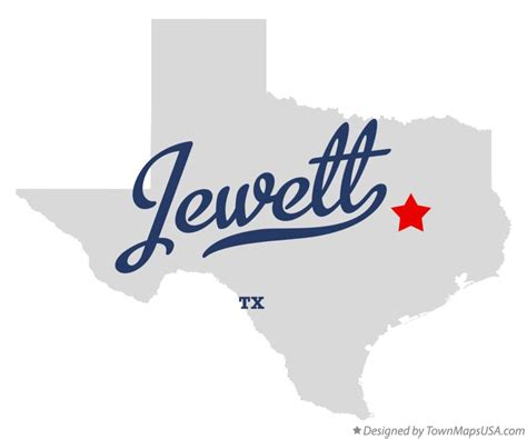 Map of Jewett, TX, Texas