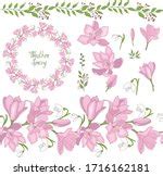 Pink Flower Picture Frame Vector Clipart image - Free stock photo - Public Domain photo - CC0 Images