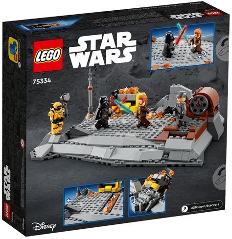 Disney LEGO Star Wars 75334 Obi-Wan Kenobi vs. Darth Vader Battlefield ...