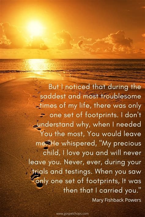 Footprints in the Sand Poem | GospelChops