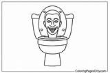 Coloriages De Toilettes Skibidi  Activités Coloriage Amusantes Et sketch template