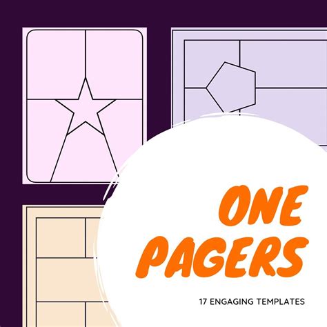 Printable One Pager Template - Printable Word Searches