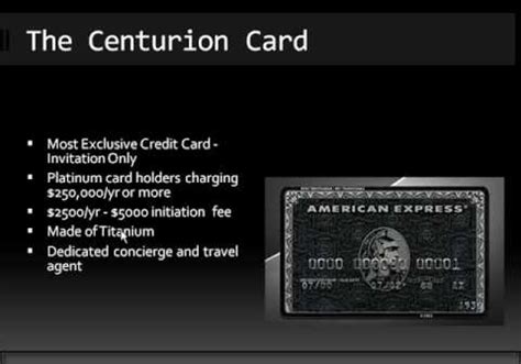 American Express Black Card The Centurion Card | American express black ...