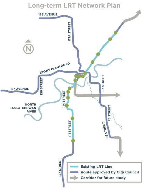 Transit Maps: Submission – Future Map: Long-term LRT Network Plan, Edmonton, Canada