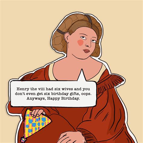 Funny Henry XII Historical Birthday Card | Boomf